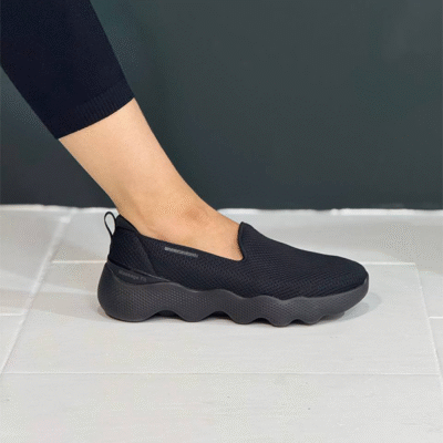 کتونی بدون بند اسکچرز مشکی 124908w