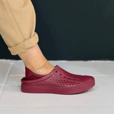 صندل سیلیکونی اسکچرز زرشکی 111260