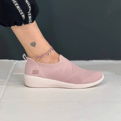 کتونی بدون بند اسکچرز صورتی 104100