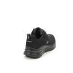 کتونی بنددار اسکچرز مشکی مدل archfit metrosky line-149147-bbk - Image 4