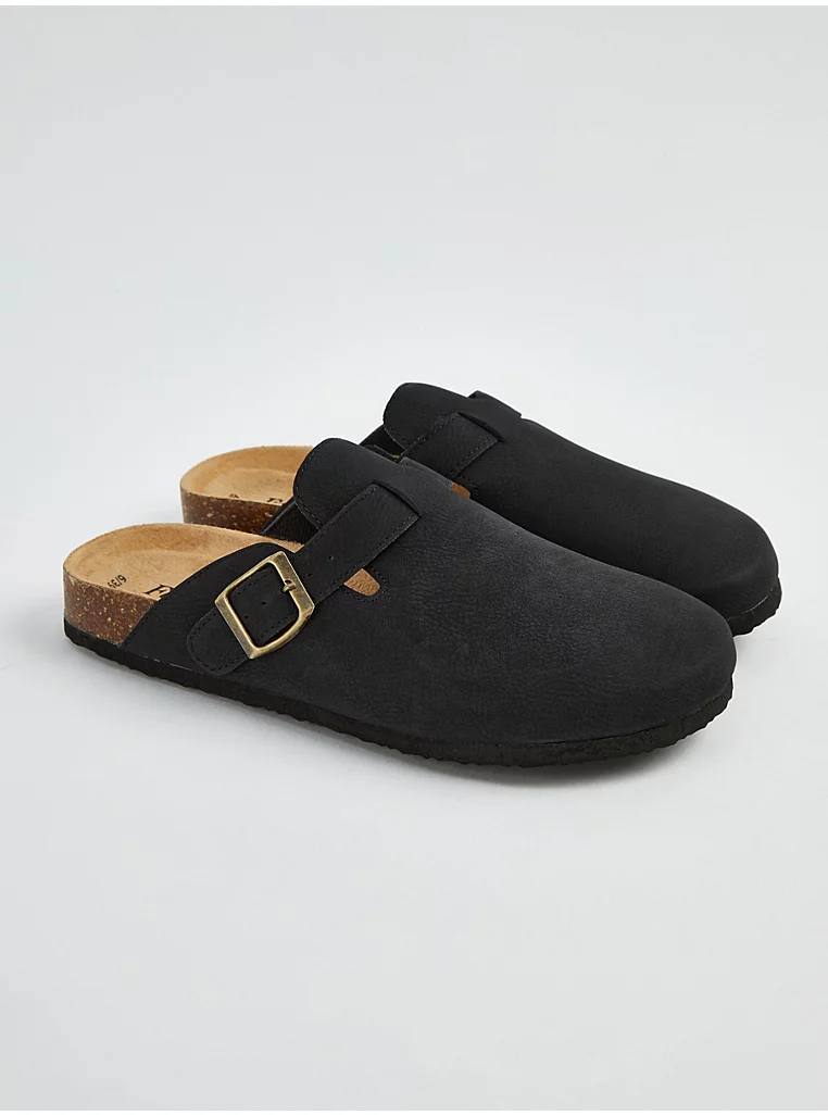 George England Black Closed Toe Mule Sandals صندل جلو بسته جورج انگلیس Black Closed Toe Mule Sandals