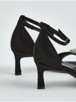 صندل مجلسی جورج انگلیس Black Diamante Knotted Kitten Heels - Image 3