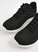کتونی  جورج انگلیس Black Knitted Sports Trainers - Image 2