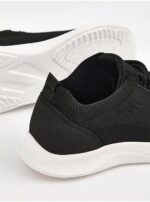 کتونی  جورج انگلیس Black Knitted Sports Trainers - Image 3