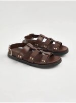 صندل برند جورج انگلیس Brown Ring Detail Gladiator Sandals