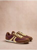 کتونی کژوال جورج انگلیس Chocolate Brown Retro Sole Lace Up Front Gripped Trainers