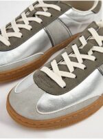 کتونی کژوال جورج انگلیسSilver Side Stripe Slim Retro Trainers - تصویر 2