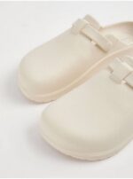 صندل جلو بسته سلکونی جورج انگلیس Cream Closed Toe Mule Sandals - Image 2