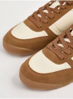 کتونی کژوال جورج انگلیس Neutral Retro Lace Up Trainers - تصویر 2