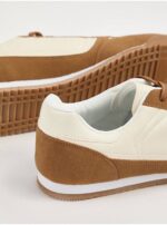 کتونی کژوال جورج انگلیس Neutral Retro Lace Up Trainers - تصویر 3