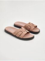 صندل جورج انگلیس Pink Woven H Band Chunky Slider