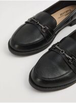 کفش جورج انگلیس Black Snaffle Chain Slim Loafers - Image 2