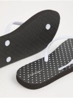 صندل ساحلی جورج Polka Dot Slip on Lightly Gripped Flip Flops - Image 3