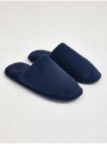 اسلیپر جورج انگلیسی Navy Chevron Fleece Mule Slippers