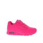 Skechers Pink Lace-Up Sneakers Skechers UNO NORG Women's Shoes73667HTPK