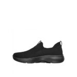 کتونی بدون بند اسکچرز مشکی مدلSkechers Go Walk Arch Fit Glee black lace-up sneaker 124409BBK - Image 3