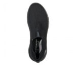 کتونی بدون بند اسکچرز مشکی مدلSkechers Go Walk Arch Fit Glee black lace-up sneaker 124409BBK - Image 4