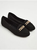کالج برند جورج انگلیس Black Chain Ballet Loafers