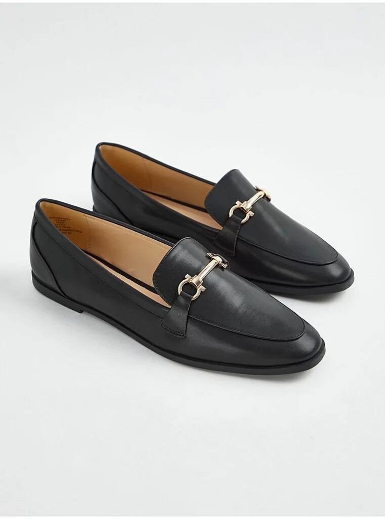 کفش کالج جورج انگلیس Black Chain Front Slim Loafers