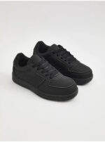 کتونی کژوال برند جورج انگلیسی Black Lace Up Skater Trainers