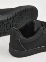 کتونی کژوال برند جورج انگلیسی Black Lace Up Skater Trainers - Image 3