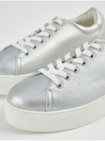 کتونی کژوال جورج انگلیسی Silver Chunky Cupsole Trainers - Image 2