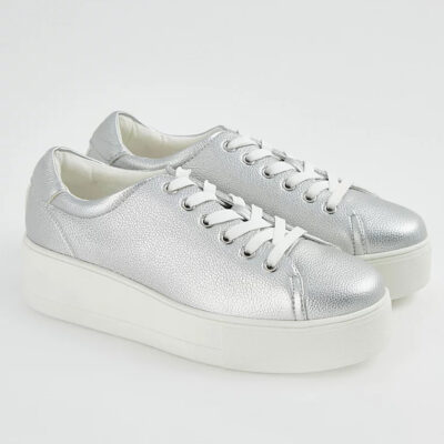 کتونی کژوال جورج انگلیسی Silver Chunky Cupsole Trainers
