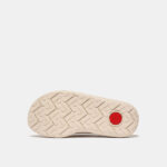 اسلیپر فیت فلاپ کرمی مدلF-Mode Leather Flatform Toe-Post Sandals - Image 5