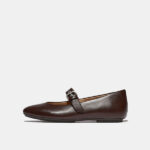 کفش-بدون-بند-فیت-فلاپ-زرشکی-مدلdelicato-soft-leather-mary-jane