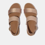 صندل فیت فلاپ کرمی مدلGracie Metallic Leather Back - Image 3