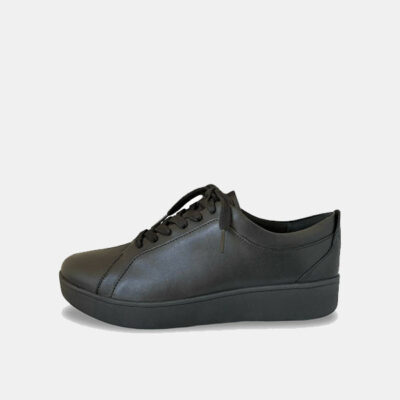 Black FitFlop Lace-Up Sneakers (Rally Model)