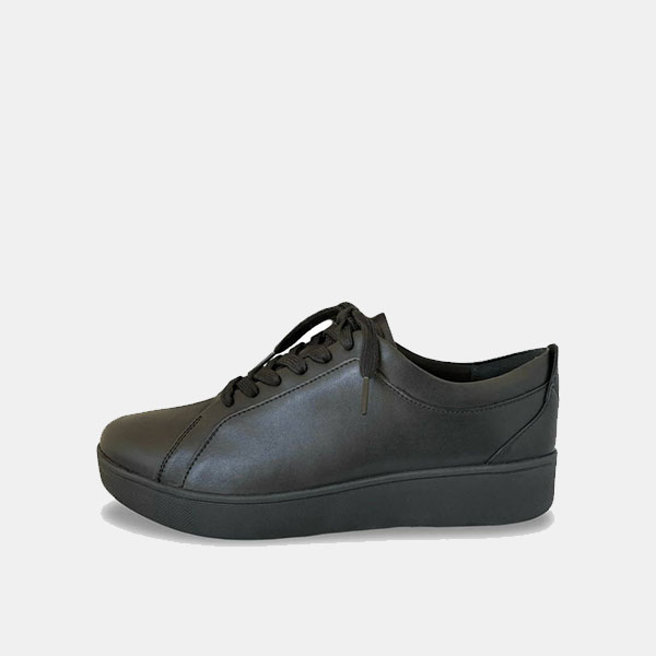Black FitFlop Lace-Up Sneakers (Rally Model)