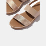 صندل فیت فلاپ کرمی مدلGracie Metallic Leather Back - Image 2