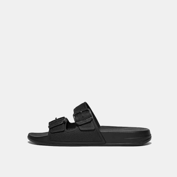 30 fitflop-black-iqushion-two-bar-buckle-slides