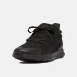 کتونی بنددار فیت فلاپ مشکی مدلSuper-Q Knit Sneakers - Image 2