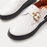 کتونی سگک دار سفیدفیت فلاپ مدل Monk Strap / F-Mode Style - Image 5