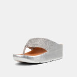 اسلیپرفیت فلاپ نقره ای مدل LULU Crystal-Mix Toe-Post Sandals - تصویر 2