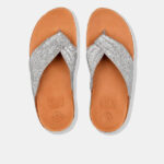 اسلیپرفیت فلاپ نقره ای مدل LULU Crystal-Mix Toe-Post Sandals - تصویر 3