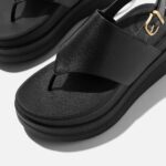 صندل لاانگشتی فیت فلاپ مشکی مدلLulu Toe-Post Sandals - Image 3