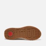 کتونی بنددارسفیدفیت فلاپ مدلLeather/Suede Sneakers - تصویر 4