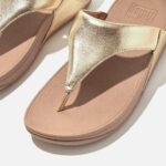 اسلیپر لا انگشتی فیت فلاپ طلایی مدلLulu Crystal Toe-Post Sandal - Image 2