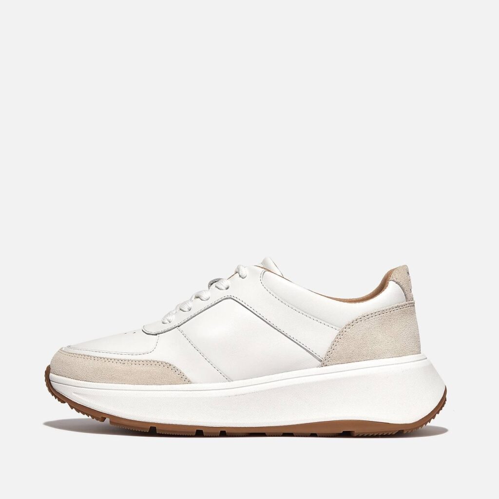 FitFlop White Flatform Sneakers