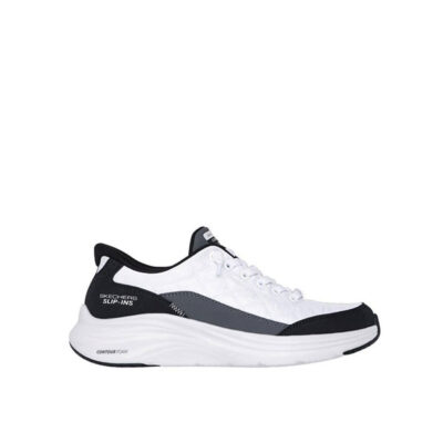Skechers Hands Free Slip-ins Contour Foam 150404WBK White/Black Sneakers (Faux-Lace)
