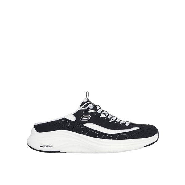 41 skechers-white-black-contour-foam-cozy-fit-vintage-dream-slip-on-model-150503bkw