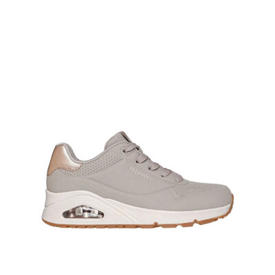 Skechers Cream Lace-Up Sneakers – UNO: Stand on Air (Model 177094TPE)