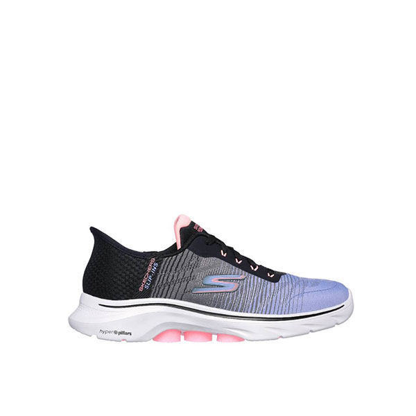 125250-F1 کتونی بندنمای زنانه اسکچرز Skechers Hands Free Slip-ins: GO WALK 7 ADEL 125250 BKMT - Image 1