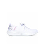 کتونی بندنمای زنانه اسکچرز Skechers Hands Free Slip-ins: Ultra Flex 3.0 – Shining Glitz 150175 WHT