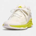 کتونی بنددار زنانه فیت فلاپ FitFlop VITAMIN FFX Knit Sports Sneakers – Urban White / Lime Juice - تصویر 4