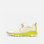 کتونی بنددار زنانه فیت فلاپ FitFlop VITAMIN FFX Knit Sports Sneakers – Urban White / Lime Juice