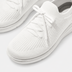 کتونی زنانه برند فیت فلاپ FitFlop Rally Tonal Knit Trainers – Urban White - تصویر 5